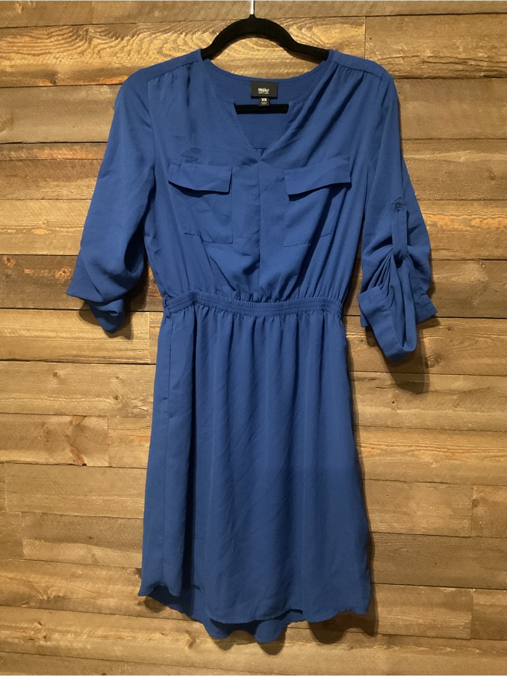 Women’s Mossimo Supply Co Royal Blue Dress 3/4 Sleeve Size XS